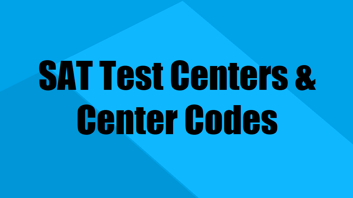 SAT Test Centers & Center Codes in Japan
