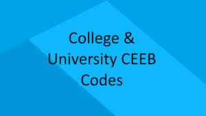 College & university CEEB code in Nebraska