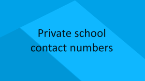 Kentucky private schools contact numbers