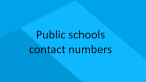 Tennessee public schools contact numbers